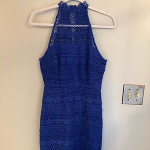 Size 0 royal blue lace dress